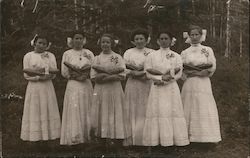 Female Jugglers in the Forest Postcard