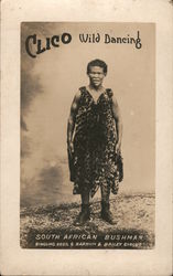 South African Bushman - Clico Wild Danicing Postcard