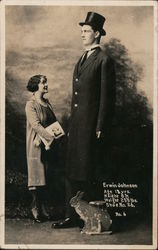 Erwin Johnson Tall Man Circus Postcard Postcard Postcard