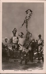 Acrobatic Twiddling Freetown, Sierra Leone Circus Postcard Postcard Postcard