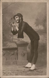 Studio: Juggling Clown in the Park Circus Postcard Postcard Postcard