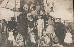 Portrait of Aussie Circus Performers Postcard