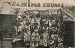 "Carnival Coons" Blackface Circus Postcard Postcard Postcard