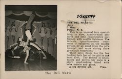 The Del Mars, Acrobats Union City, NJ Circus Postcard Postcard Postcard