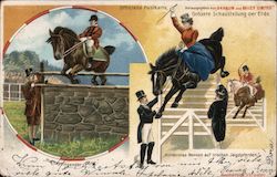 Fence Jumping Horses Barnum and Bailey Limited Circus Postcard Postcard Postcard