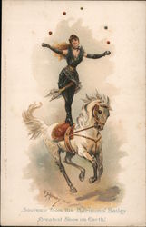 Woman on Horse: Barnum & Bailey Greatest Show on Earth Postcard