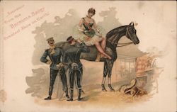 Woman on Horseback Souvenir from the Barnum & Bailey Greatest Show on Earth Postcard