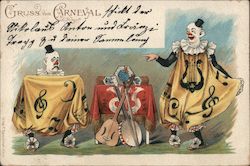 Gruss vom Carneval Circus Postcard Postcard Postcard