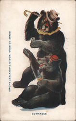 Trained Bears: Comrades Postcard