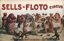 Sells-Floto Circus: A Feast of Fun Postcard