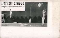 Acrobats Darnett=Truppe Sprung-Schleuderbrett Akrobaten Circus Postcard Postcard Postcard