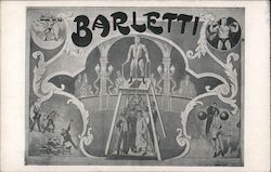 Barletti Strong Man Circus Postcard Postcard Postcard