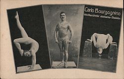 Acrobat Carlo Bourgognino Circus Postcard Postcard Postcard