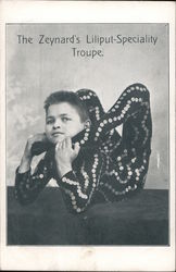 The Zeynard's Liliput-Specialty Troupe Circus Postcard Postcard Postcard