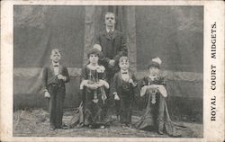 Royal Court Midgets Postcard