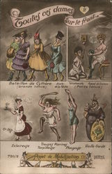 Toutes Ces Dames Sur le Font Circus Postcard Postcard Postcard