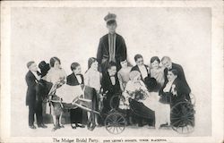 The Midget Bridal Party - John Lester's Midgets Postcard