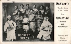 Bobker's Arabs Novelty Act Postcard