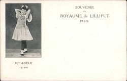 Souvenir du Rouaume de Lillipug Paris Mlle Adele 19 ans Postcard