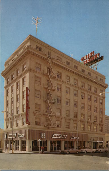 Hotel Churchill C Street at 9th San Diego, CA Postcard