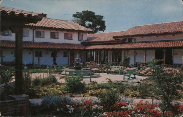 Patio Garden - San Damiano Retreat Danville, CA Postcard