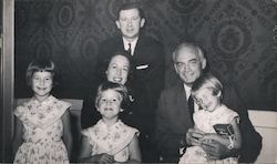 The Tower Family Pictured With Senator Barry Goldwater Political Postcard Postcard Postcard