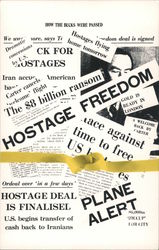 American Hostages Postcard