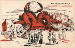 Why Should We Help Communists Kill Americans? Political Postcard Postcard Postcard