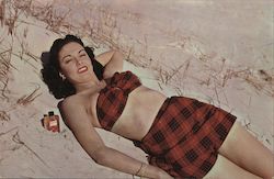 Tartan Suntan Lotion Postcard