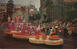 Disneyland Pre-Opening Helms Olympic Bakeries 1955 Pasadena Tournament of Roses Float Anaheim, CA Postcard Postcard Postcard