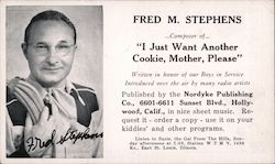 Fred Stephens "I Just Want Another Cookie, Mother, Please" Postcard