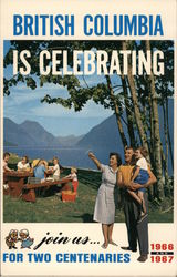 British Columbia is Celebrating - Join Us for 2 Centenaries Postcard