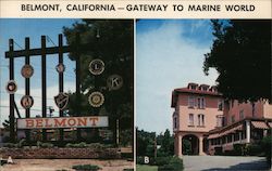 Belmont, California - Gateway to Marine World Postcard