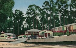 Bel-Mateo Motel 803 Belmont Avenue Just Off the El Camino Real New Deluxe Rooms Television- California Postcard Postcard Postcard