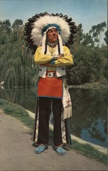 Chief Red Feather - Knott's Berry Farm Buena Park, CA Postcard Postcard Postcard