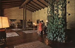 A view of the spacious lobby of the ranch-style Sunset office building in Menlo Park, which is surrounded by 3 1/2 acres of demo Postcard