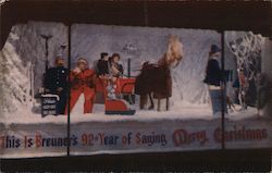 Christmas window at Breuner's - home furnishings since 1856 California Postcard Postcard Postcard