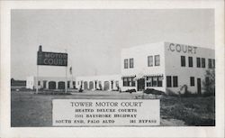 Tower Motor Court Palo Alto, CA Postcard Postcard Postcard