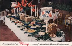 Smogasbord at Rickey's one of America's finest restaurants Palo Alto, CA Postcard Postcard Postcard