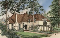 556 Placitas, New English Tudor Atherton, CA Postcard Postcard Postcard