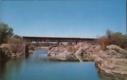 Knights Ferry Bridge Postcard