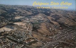 Aerial View of California State College Hayward, CA Carlos Corredor Postcard Postcard Postcard