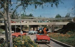 Tomorrowland Autopia Postcard