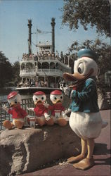 Donald and His Nephews Anaheim, CA Disney Postcard Postcard Postcard