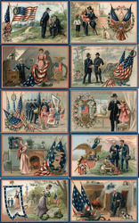 Set of 10: Decoration Day Series Postcard