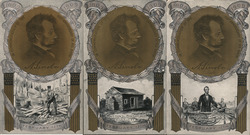 Set of 3: Abraham Lincoln Series Postcard