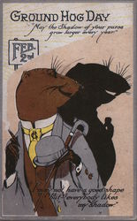 Ground Hog Day (Reproduction) Postcard Postcard Postcard