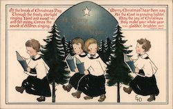 Boys Choir: A Merry Christmas to You Children Postcard Postcard Postcard