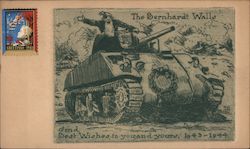 Rare WWII Christmas Card Sent By Bernhardt Wall Postcard Postcard Postcard