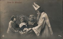 St. Nicolas with Children Postcard Postcard Postcard